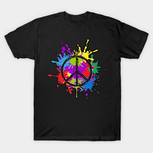 Colorful Peace Symbol T-Shirt